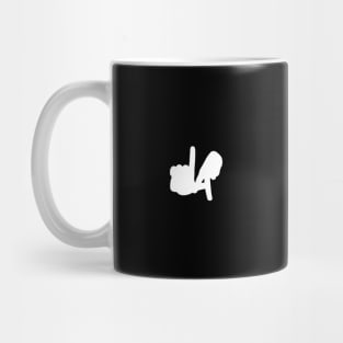 Small LA Hands Silhouette, White Mug